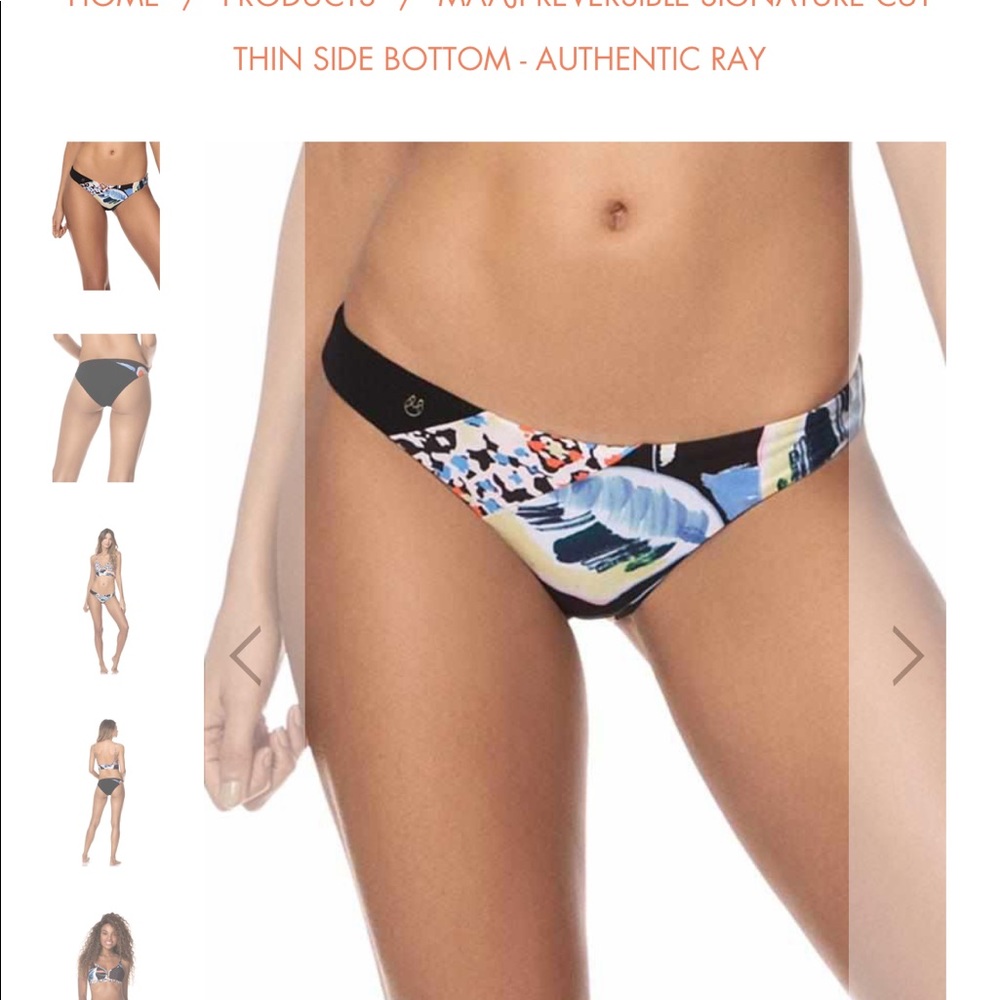 NWT Maaji Authentic Ray Thin Side Bottom